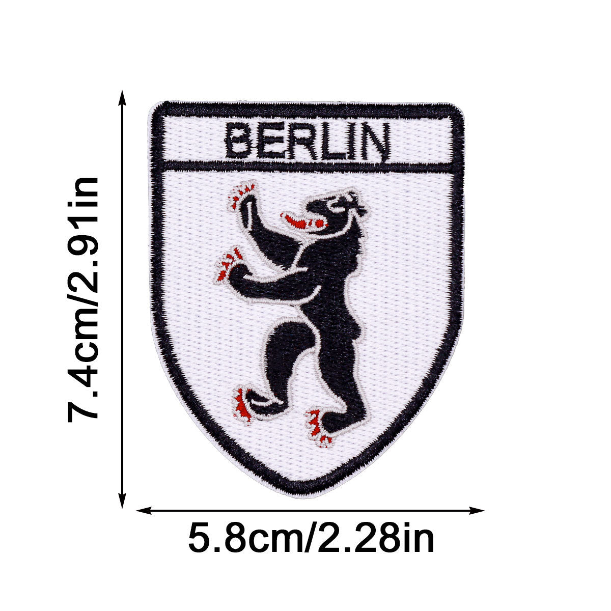 Wholesale Flower cloth patch no-sew German epaulette patch